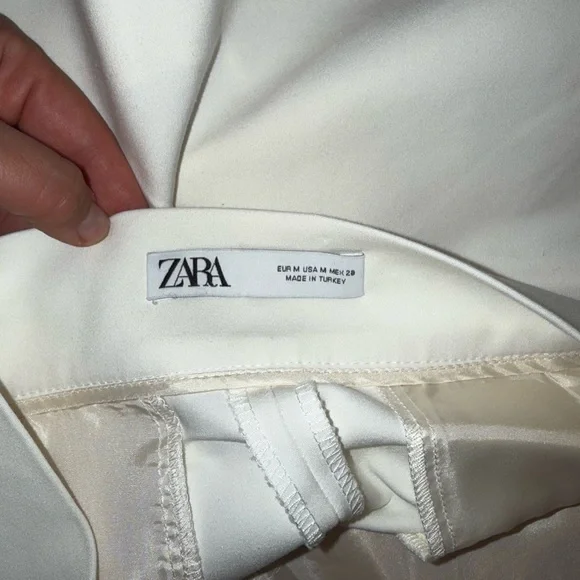 Zara High Waist White Shorts - Picture 6 of 6